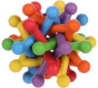 FLAMINGO CANE GIOCO IN GOMMA "SPACO" PALLA ATOMO COLORATO 9,5 CM