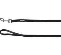 Flamingo Cane Guinzaglio educativo y lunghina Caspar Nero 10m 13mm