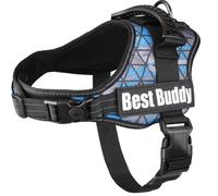 Flamingo Pettorina Best Buddy Pluto Azzurro Camouflage Grid M 60-80CM*38MM