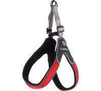 FLAMINGO CANE PETTORINA IN NYLON "EASY HILKA" 15 MM X 25-35 CM ROSSO/NERO