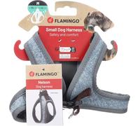 Flamingo Cane Pettorina Step&Go Nelson Azzurro M 35cm 42cm