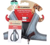 Flamingo Cane Pettorina Step&Go Nelson Azzurro S 35cm 40cm