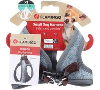 Flamingo Cane Pettorina Step&Go Nelson Azzurro XS 30cm 30cm