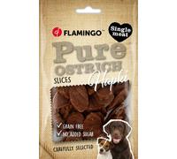 FLAMINGO CANE SNACK "HAPKI PURE" MONETE DI STRUZZO 85 GR