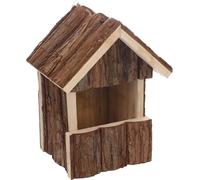 Flamingo Cassetta nido per uccelli in legno Cortesa Gancha - 15,5x13x20cm - resistente alle intemperie - legno di pino certificato FSC