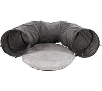 Flamingo Cat Tunnel with Cushion GOTAR Grey 95 cm Diameter 28 cm