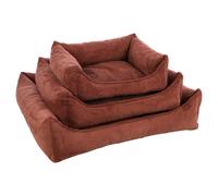Flamingo Cesta per Cani Reno Rettangolare Lachsrosa, Lavabile, Memory Foam,