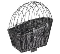 Flamingo Cestino Bicicletta Nero 46,5x43,5x40,5cm per Piccoli Cani Am Porter