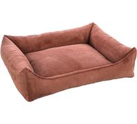 FLAMINGO Cestino per cani Reno rettangolare rosa salmone - 100 x 80 x 25 cm - lavabile, fodera rimovibile con chiusura - fondo antiscivolo