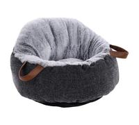 Flamingo Cestino Pofa Grigio 48x48x30cm per Gatti E Cani, Anti Scivolo,