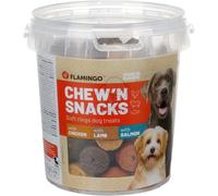 Flamingo Chew'n Snacks a forma di anello - pollo, agnello, salmone 450 g