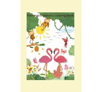 Flamingo children's coloring book.