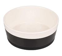 Flamingo Ciotola Cane Duke Ceramica Antiscivolo Nero/Bianco 18CM 1130ML