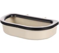 Flamingo Ciotola da Viaggio Nomad & Lanta - Grigio Chiaro - 600 ml - Universale per Trasportini e Gabbie - 19 cm x 12 cm x 4,5 cm - con Bordo Antigoccia