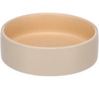 Flamingo Ciotola per Cibo e Acqua Anca Rotonda Beige/Arancione - 200 ml, Lusso in Ceramica di Alta Qualità, Robusta e Durevole, Design Elegante