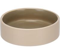 Flamingo Ciotola per Cibo e Acqua Anca Rotonda Beige/Verde - 200 ml, Lusso in Ceramica di Alta Qualità, Robusta e Durevole, Design Elegante