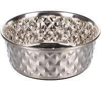 Flamingo Ciotola per Cibo E Acqua DIAMI ACIAIO Inox 1800ML 21CM