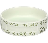 Flamingo Ciotola per Cibo E Acqua PORCELLINO D'INDIA Leafs Rotondo Verde 12x3,5CM 200ML