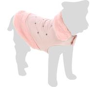 Flamingo Coco Dog Coat - Pink - 30 cm - Washable - Splash-Proof - A:30 cm B: 30-34 cm C: 46-52 cm