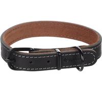 Flamingo Collare Montana Cuoio Nero S/M 32-40CM 20MM