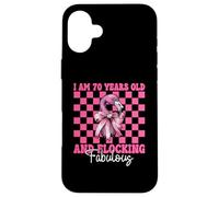 Flamingo Compleanno I Am 70 Anni E Floccaggio Favoloso Custodia per iPhone 16 Plus