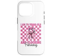 Flamingo Compleanno I Am 70 Anni E Floccaggio Favoloso Custodia per iPhone 16 Pro