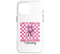 Flamingo Compleanno I Am 70 Anni E Floccaggio Favoloso Custodia per iPhone 16 Pro Max