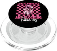 Flamingo Compleanno I Am 70 Anni E Floccaggio Favoloso PopSockets PopGrip per MagSafe