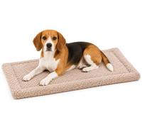 Flamingo cuccia cane interno - cuscino rettangolare Jacquard tortora - per gabbie metalliche e trasportini - lavabile - 70,5 x 41,5 cm