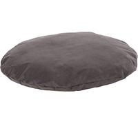 FLAMINGO Cuscino Celeste Oval + Chiusura Eclair Grigio Fonce, 100 x 76 x 10 cm