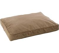 FLAMINGO Cuscino Celeste RETTANGOLARE + chiusura lampo + bordo Beige 80 x 60 x 10 cm