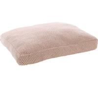 FLAMINGO Cuscino jacquard rettangolare tortora - 80 x 60 x 10 cm - lavabile, fondo antiscivolo, fodera rimovibile con cerniera