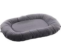 FLAMINGO Cuscino Lotta Oval + chiusura chiara, grigio scuro, 80 x 60 x 14 cm