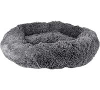 FLAMINGO - Cuscino Morbido Rotondo Krems per Cane - Colore Grigio - Diametro 70 cm Colore Grigio - Materiale: Poliestere - Colore: Grigio/Bianco/Cognac/Nero