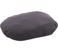 FLAMINGO Cuscino Panama ovale + chiusura lampo grigio scuro 80 x 62 x 8 cm