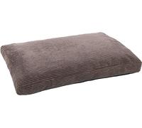 Flamingo Cuscino Velluto RETTANGOLARE + chiusura lampo + bordo marrone, 100 x 70 x 12 cm