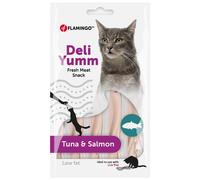 Flamingo Deli Yumm Pâté 5 x 14 g Snack per gatto - con Tonno & Salmone