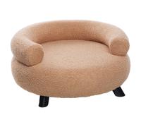 Flamingo Divano Letto Per Cani Dudo Rotondo Beige 62 x 62 x 28 Cm