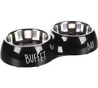 Flamingo F Double Printed Divar Plate Bar Buffet Black Large 17cm 2 x 900ml