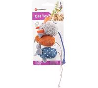 Flamingo Floera giocattolo topolino per gatti 3 pz