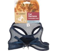 Flamingo Gatto Pettorina Step&Go Berta Azzurro Scuro M 29-33cm 42-46cm