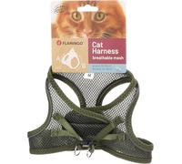 Flamingo Gatto Pettorina Step&Go Berta Kaki M 29-33cm 42-46cm