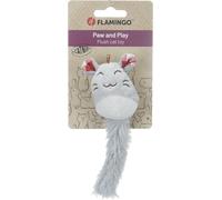 Flamingo Giocattolo OKA Gatto Grigio 6,5x3,6x16,5CM