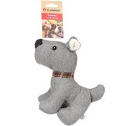Flamingo Giocattolo per Cani a Forma di Cucciolo Britta, Grigio, con Squeaker, Ideale per Golden Retriever, Shiba Inu, Maltese e Jack Russell