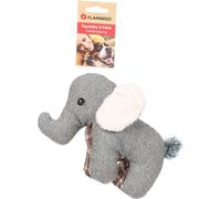 Flamingo Giocattolo per Cani a Forma di Elefante Britta, Grigio, con Squeaker, Ideale per Golden Retriever, Bassotto, Carlino e Jack Russell
