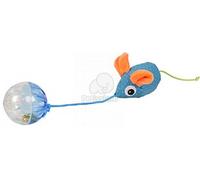 Flamingo giocattolo per gatti - palla con topolino 6,5 cm