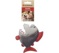 Flamingo giochi per cani - pesce Anais grigio - lattice resistente con squeaker - gioco per cani - 5,3x13,5x13,7cm