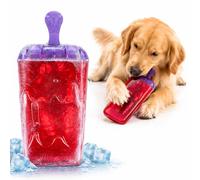 Flamingo Giochi per Gatti - ghiacciolo Wael Rosso - 15,5 cm - TPR Resistente - riempibile con Acqua e congelabile - Effetto rinfrescante con Suono
