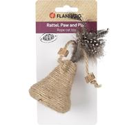 Flamingo giochi per gatti - Yutsa - Campana - marrone - con catnip - con piume - suono stimolante