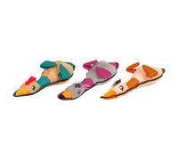 Flamingo Gioco per Cane Anatra Gioco con Suono Cotone 15x45x7.5cm Nero